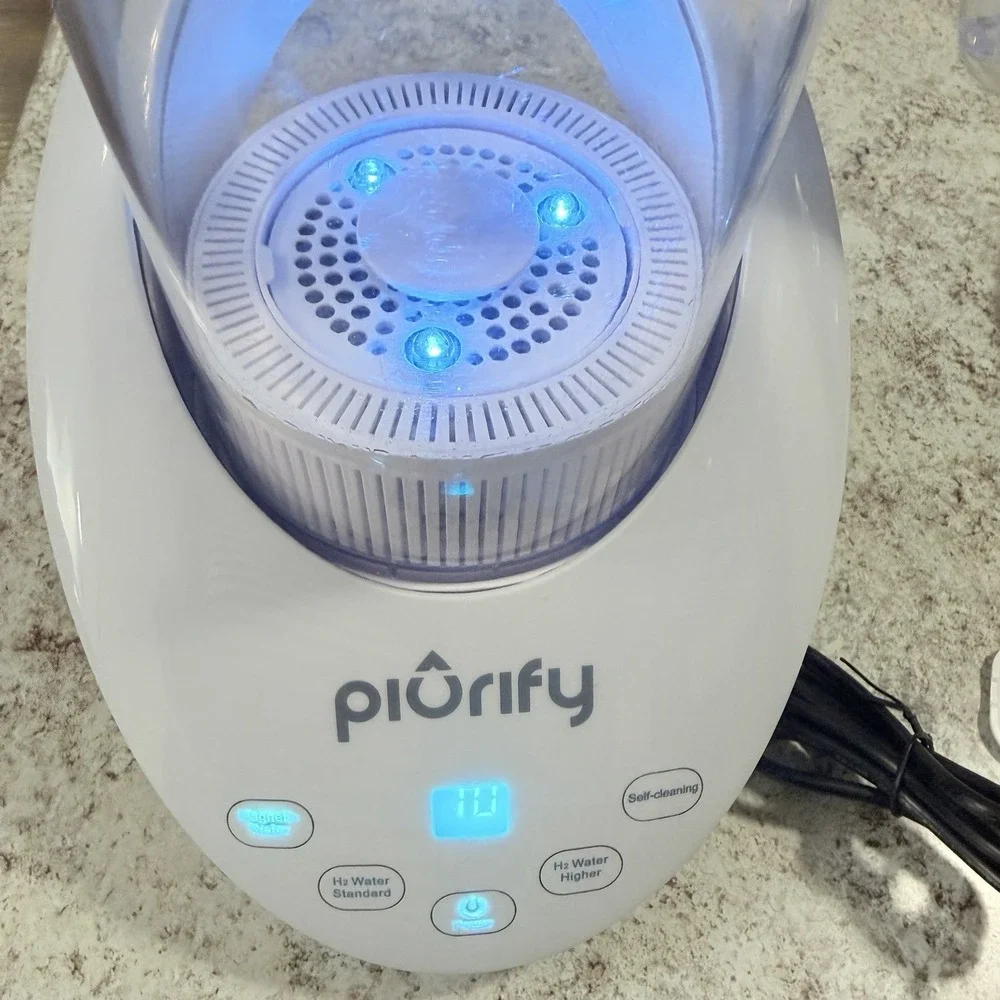Piurify Hydrogen Water Generator Pitcher Tested Working Used Filter